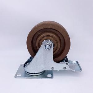 Phenolic Wheel Heat Resistant Casters With Brake 3 Inch