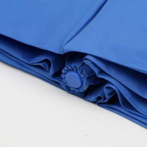 19 Inch Blue Auto Open Close Umbrella With 6 Panels And Blue Plastic Handle