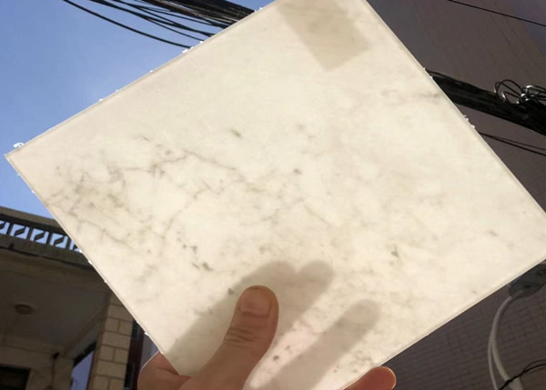 Buy Lightweight Double Laminated Glass With Thin Onyx Stone at wholesale prices