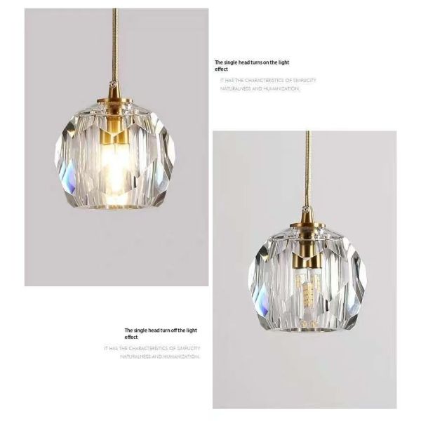 15 KG Crystal Football All Copper Crystal Light Luxury Living Room Apartment Villa Living Room Rotating Rise Staircase Long Pendant Lamp