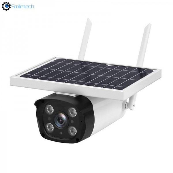 Outdoor 1080P Bullet Camera Outdoor PIR alarm Low Power TF card slot Solar Powered Wifi camera