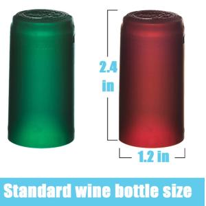 Non Spill Wine Bottle Heat Shrink Capsules with Transparent Customization