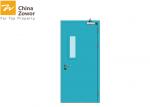 Single Swing Galvanized Steel Insulated Fire Door With Vision Panel For