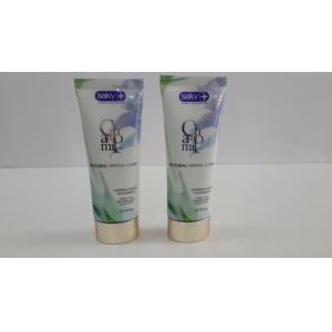 Coating Aluminum Cosmetic Packaging Oval Tube Silkscreen Printing On Silver Cold