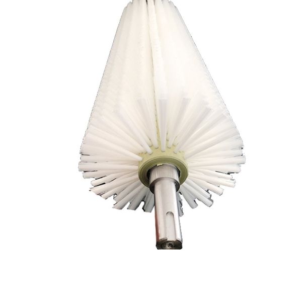 Buy Custom Industrial Rotating Brushes Cleaning Cylinder Center Roller Brush at wholesale prices
