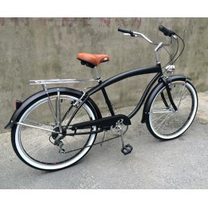 Hard Frame 26" Wheel Size Shimano 7 Speed American Rear Rack Men Beach Cruiser