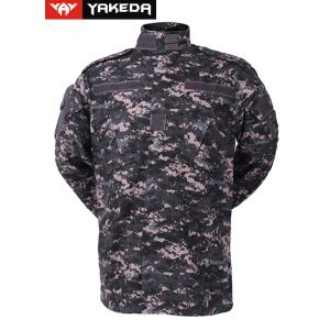 Quality Anti UV Army Camouflage Clothes With Zigzag Stitched Mandarin Collar for sale