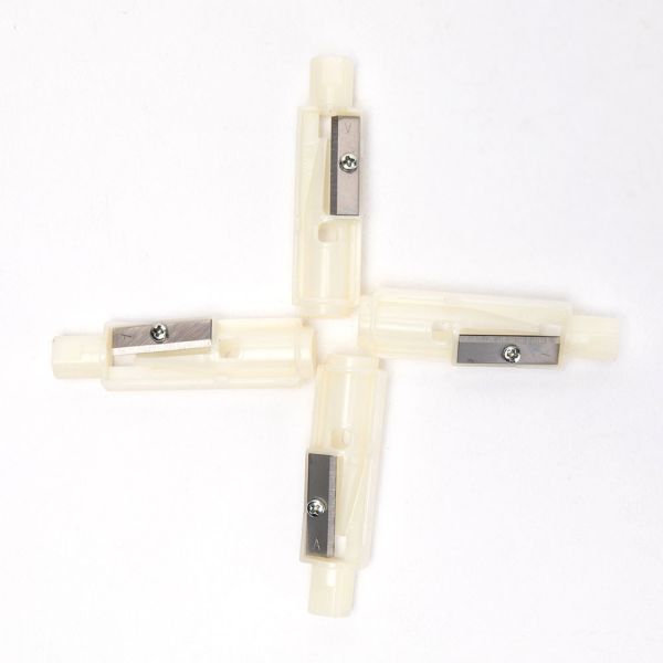 Buy White Single Hole Manual Pencil Sharpener Kid Safe at wholesale prices