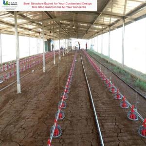 Material Quality Assurance Steel Structure Poultry House Fire Resistant