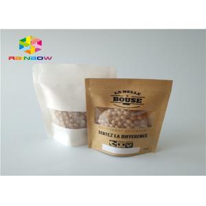 Food Packaging Printed Paper Bags Brown Kraft Paper Recyclable Gravure Printing