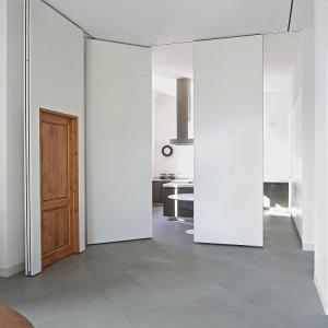 Soundproof Decorative Wooden Folding Partition Walls For School / Restaurant