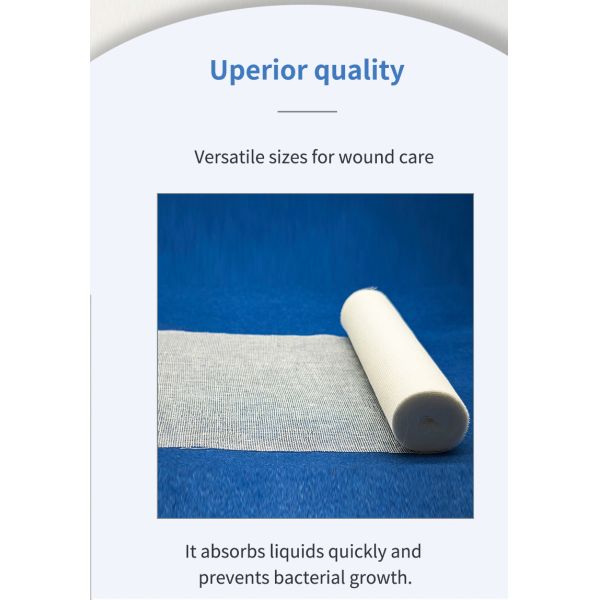 Cut-edge Gauze Bandage Sterilization Disposable Medical Gauze Pad Gauze Roll Wound Dressing