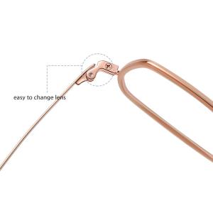 Acetate Titanium Ultra Light Glasses CE Metal Box Clear Lens