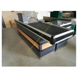 Supermarket Checkout Counter With Conveyor Belt