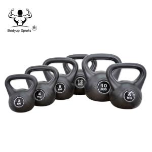 Quality Sand Filled Fitness Equipment Kettlebells Plastic Cement Kettlebell for sale