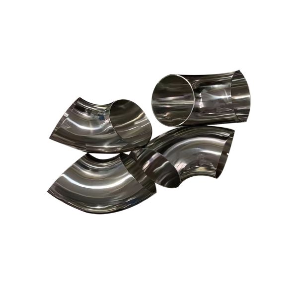 Sanitary Titanium Elbow Pipe Fittings 90° Elbow with Inner and Outer Surface