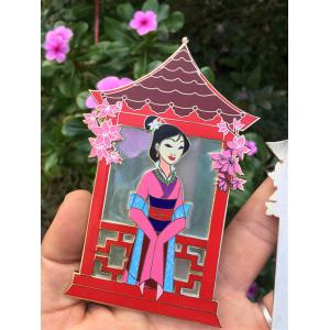 Printing Glitter Hard Enamel Lapel Pins with satained glass effects