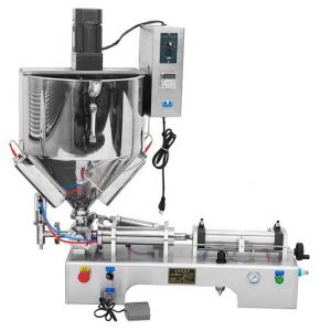 Semi-Automatic Industrial Filling Machine 0.4 Mpa Lipstick Heating Stirring