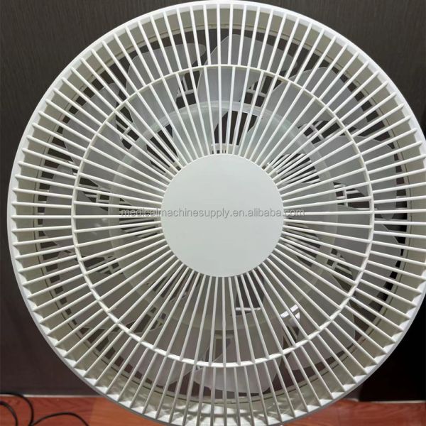 Standing Pedestal Air Conditioning Fan with Three Speed Settings and Smart Oscillation