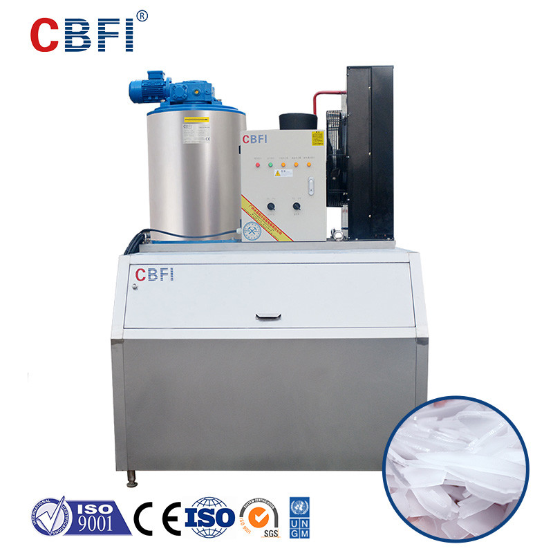 Quality Fresh Water Flake Ice Making Machine With PLC Touch Screen Easy Operation for sale