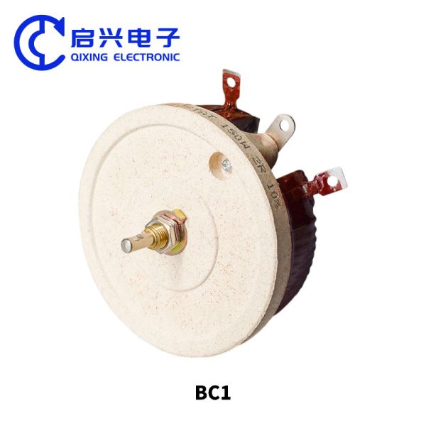 Buy BC1 High Power Sliding Rheostat Porcelain Disc Disc Adjustable Resistor 25W 50W 100W 500W Watt 10R 100R 1K at wholesale prices