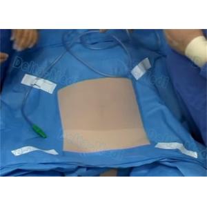 Surgical Laparoscopy Drape , Sterile Disposable Patient Drapes With ETO Blue
