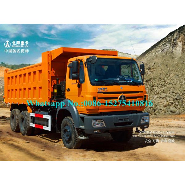 Beiben 2634K 340HP Heavy Duty Dump Truck 6x4 10 Wheeler LHD Strong Off Road