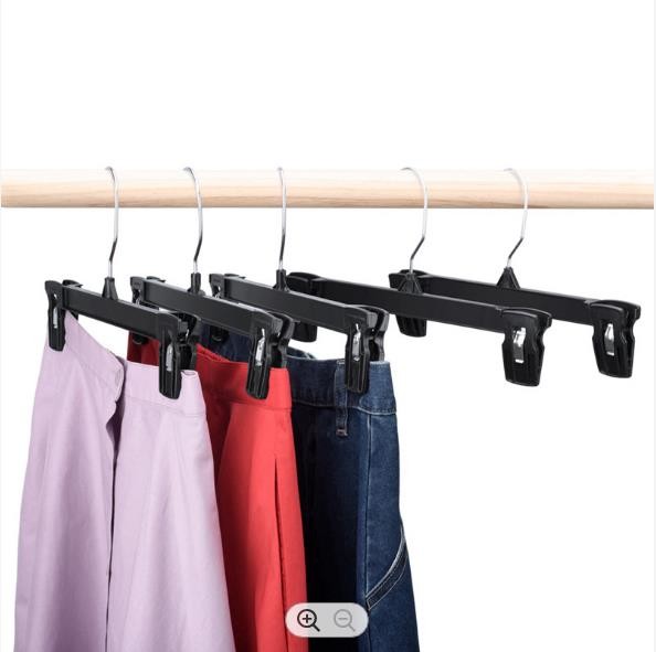 Buy Outdoor Multi Pant Hangers With Clips 10 Inches Plastic Clip Coat Hangers at wholesale prices