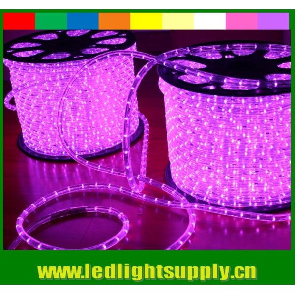 Buy ultra thin 10mm 2 wire pink led outdoor christmas rope lights at wholesale prices