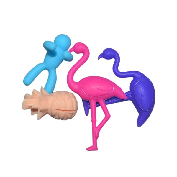 Animal Pattern Shape Silicone Wine Glass Charms Eco Friendly Customized Logo