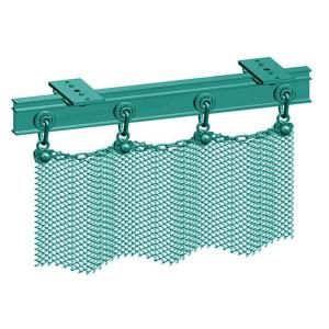 3.75m height Aluminium Chain Mail Curtain Hotel Use