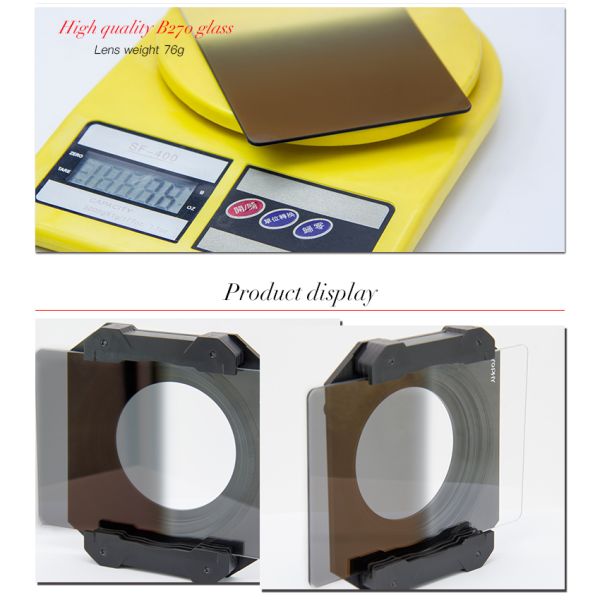 Hard GND Square Filters Photography , HD MRC 58mm Camera Filters For Landscape Photography
