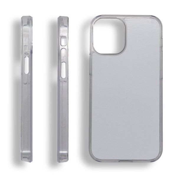 Printable Blank Plastic 2D Sublimation Phone Case With Aluminum Sheet For Iphone 15 16 14 Pro