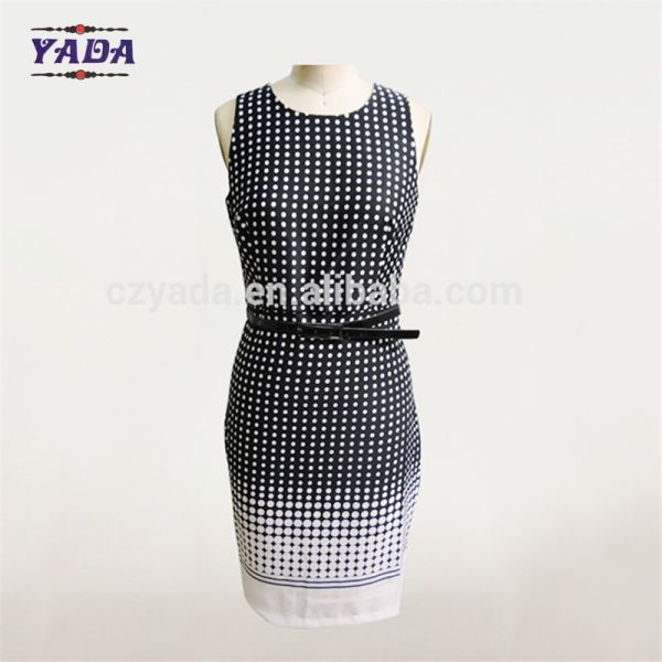 Ladies bodycon slim summer sleeveless formal office dresses fashion clothes women ladies dress for sale