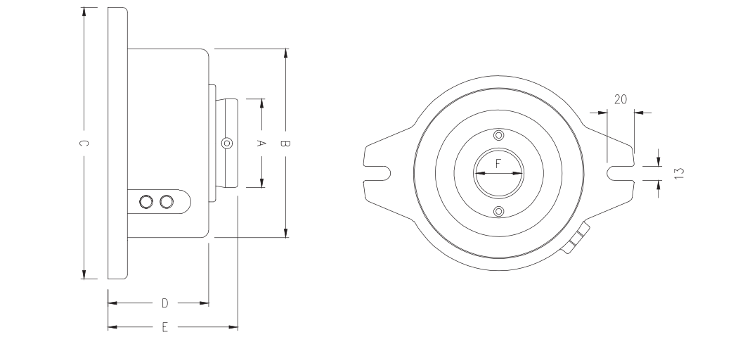 AIR HYDRAULIC POWER STATIONARY CHUCK