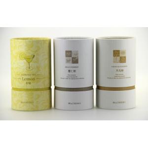 Delicate White Cardboard Tube Packaging For Flower Tea Powder