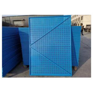 Blue 6mm Mesh Construction Safety Screens High Rise Safety Systems