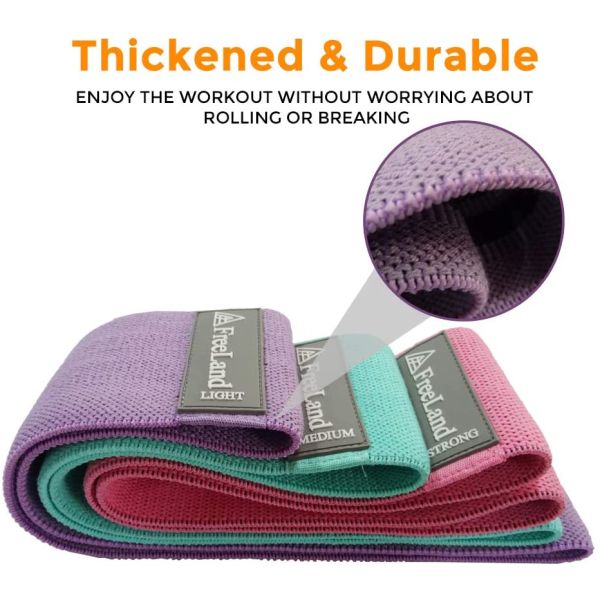 Hip Band Resistance Set Custom Logo Hip Circle Resistance Bands for Booty Glutes Hip Circle Bands