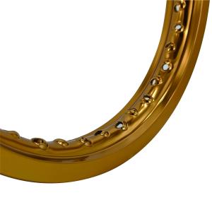 Gold Latest Retro Anodization 14x1.40 Motorcycle Wheels