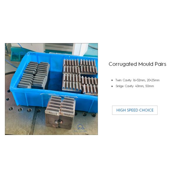 PVC PP PA HDPE Corrugated Pipe Forming Machine 75 Rpm