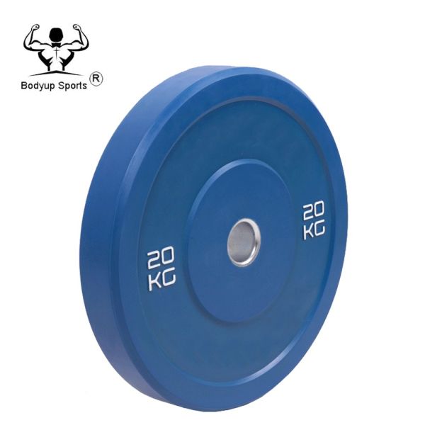 Pure Rubber Barbell Weight Plates , Crossfit Bumper Plates For Competition