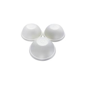 Eco Friendly 100% Compostable Biodegradable White 80mm Bagasse Cup Lids Non Leak