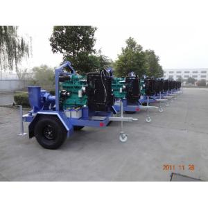 Portable Diesel Water Pump Set With Wheels Trailer