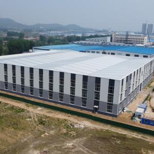 Prefab Steel Warehouse Structure with Sandwich Panels Q235B Q355B