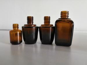 Quality Cosmetics 50ml Brown Dropper Bottles With Childproof / Pilfer Proof Cap for sale