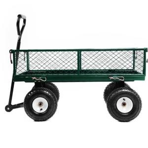 Portable Garden Utility Trolley Cart with Removable Sides and Heavy Duty