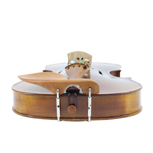 Ebony Parts Solid Wood 4/4 Electric Violin with Case (VE008) Muscial Instruments Satin Finish Student Flamed Maple Wood