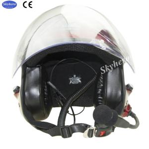 Noise cancel Paramotor helmet Blue with headset blue Open face PPG helmet two