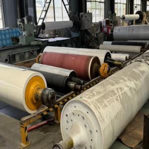 Metallurgical Industrial Rubber Roller 13000mm Length Custom Rubber Rollers