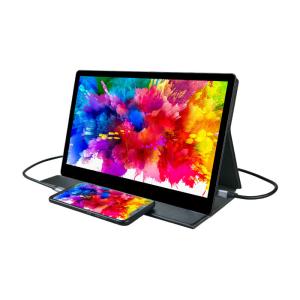 10.5mm Thickness 15.6inches HDR Black Color USB Second Screen For Laptop